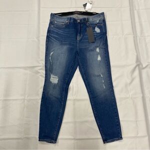 NWT Torrid Plus Size Distressed Skinny Jeans - Medium Blue